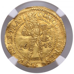 Nizozemsko (Utrecht) Ducat 1648 - NGC MS 61