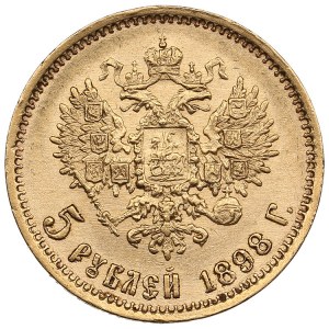 Rosja 5 rubli 1898 AГ - Mikołaj II (1894-1917)