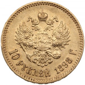 Rusko 10 rublů 1898 АГ - Mikuláš II (1894-1917)