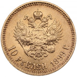 Rusko 10 rublů 1899 (1925) АГ - Mikuláš II (1894-1917) - sovětská emise