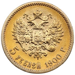 Rusko 5 rublů 1900 ФЗ - Mikuláš II (1894-1917)