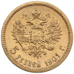 Rusko 5 rublů 1901 AP - Mikuláš II (1894-1917)