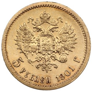 Rusko 5 rublů 1901 ФЗ - Mikuláš II (1894-1917)