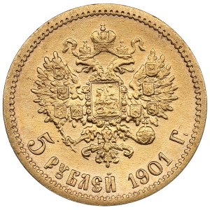 Rusko 5 rubľov 1901 ФЗ - Mikuláš II (1894-1917)