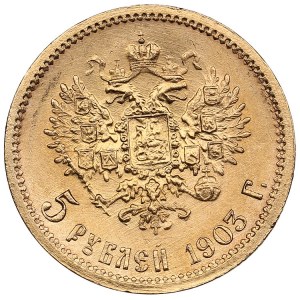 Russie 5 Roubles 1903 AP - Nicolas II (1894-1917)