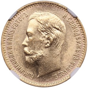 Rusko 5 rublů 1904 АР - Mikuláš II (1894-1917) - NGC MS 64