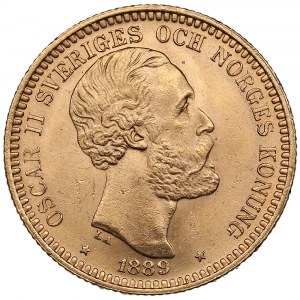 Švédsko 20 korun 1889 EB - Oscar II (1872-1907)