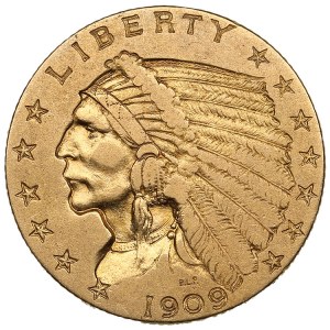 USA (Philadelphia) 2 1/2 dolára 1909