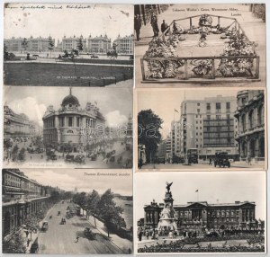 LONDON - 40 db RÉGI angol város képeslap szép állapotban / 40 britische Städte vor 1945...
