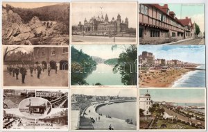 40 db RÉGI angol város képeslap szép állapotban / 40 pre-1945 British town...