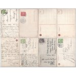 14 db RÉGI amerikai művész képeslap hölgyekről, szép állapotban / 14 cartes postales d'art américain d'avant 1945 en bon état...