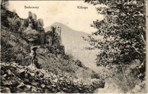 1914 Badacsony, Kőkapu, vadász puskával (fl)