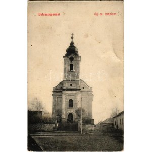 1910 Balassagyarmat, Ágostai evangélikus templom (gyűrődés / piega)