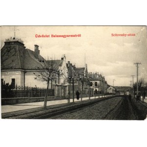 1907 Balassagyarmat, Scitovszky utca. Darvai A. utóda kiadása (EM)