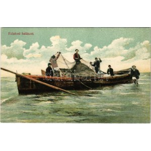 Balaton, balatoni halászat, magyar folklór. Divald Károly 1061-1907.