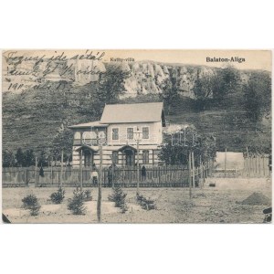 1911 Balatonaliga, Aliga (Balatonvilágos); Kuthy villa. Novák Jenő kiadása