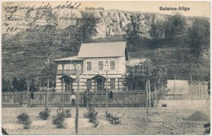 1911 Balatonaliga, Aliga (Balatonvilágos) ; Kuthy villa. Novák Jenő kiadása