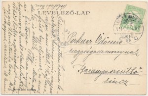 1911 Balatonaliga, Aliga (Balatonvilágos); Kuthy villa. Novák Jenő kiadása