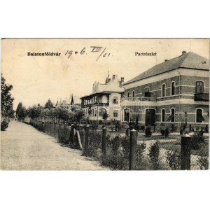 1906 Balatonföldvár, Teil részlet, villák. Gerendai Gyula kiadása (fl)