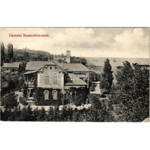 1907 Balatonföldvár, Nessi-Villa. Gerendai Gyula kiadása (fl)