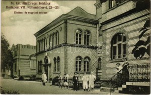 Budapest VII. M. kir. állatorvosi főiskola, élettani és vegytani intézet. Rottenbiller utca 23-25...