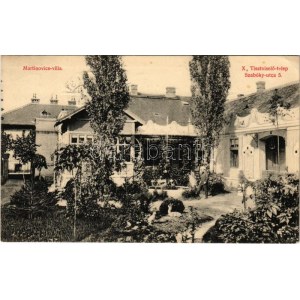 1913 Budapest VIII. Tisztviselőtelep, villa Martinovics, Szabóky utca 5 (ma Bíró Lajos utca) (EK...