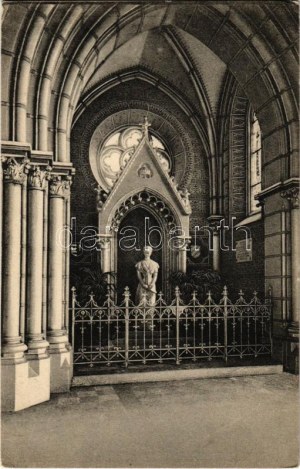 Budapest IX. Örökimádás templom, belső, Erzsébet királyné (Sisi) emléke (EK)