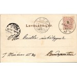 1899 (Vorläufer) Budapešť XI. Kelenföld, Mattoni-féle Erzsébet királyné sósfürdő. Posner Art Nouveau (fl...