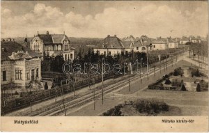 1917 Budapest XVI. Mátyásföld, Mátyás király tér, villák. Varga Sándor kiadása (Rb)
