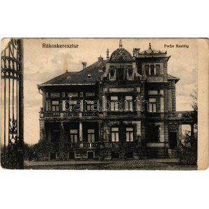 1911 Budapešť XVII. Rákoskeresztúr, Fuchs kastély (EK)