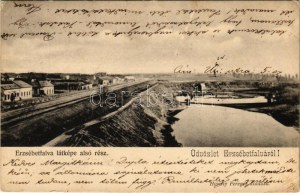 1904 Budapest XX. Pestszenterzsébet, Pesterzsébet, Erzsébetfalva; alsó rész. Havasy Ferenc kiadása (EK...