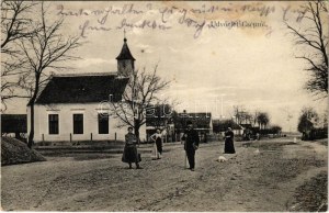 1912 Csép, Fő utca, Római katolikus templom. Krakovszky felvételei (Rb)