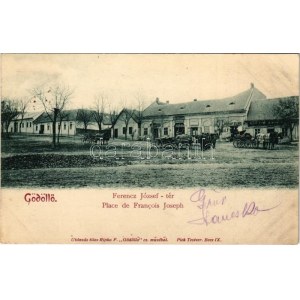 1900 Gödöllő, Ferenc József tér, Graf Éliás üzlete. Ripka F. Gödöllő cz. művéből, Pick Testvér...