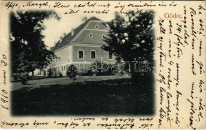 1910 Gödre (Baranya), Jeszenszky kastély, tulajdonos levele fiának Ifj. Jeszenszky Imrének (EK)