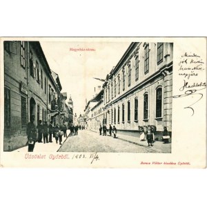 1903 Győr, Megyeház utca, üzlet. Berecz Viktor kiadása (fl)