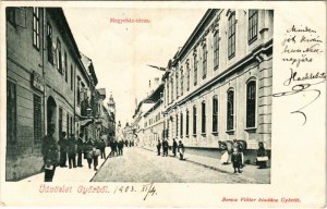 1903 Győr, Megyeház utca, üzlet. Berecz Viktor kiadása (fl)