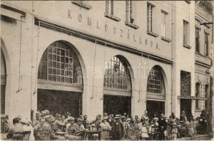 1915 Gyula, Komló szálloda, K.u.K. katonák a teraszon. Reflex fényirda kiadása (Oravecz Jenő) (EK...