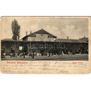 1904 Hatvan, Pályaudvar, vasútállomás (EB)