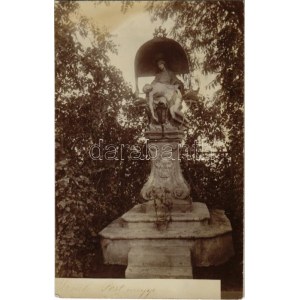 1913 Izsák, Mária szobor az Uzovics parkban. photo (fl)