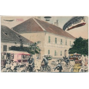 1910 Jánosháza, a jövőben montázslap. Rubin Salamon kiadása / nel futuro montaggio (EK)