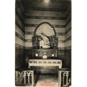 1909 Kalocsa, a Jézus Társasága érseki intézete templomának Pieta kápolnája, belső. Jurcsó Antal kiadása (EK...