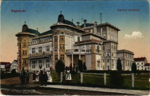 1917 Kaposvár, Városi színház. Gerő Zsigmond kiadása (EB)
