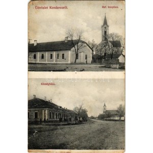 Kenderes, Református templom, Községháza (b)
