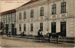 1912 Körmend, Kirnbauer József és fia gőzmalom, lovaskocsi, liszt eladás nagyban és kicsiben (EK...