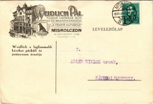1935 Miskolc, Weidlich Pál fűszer, csemege, bor, ásványvíz és magkereskedése 