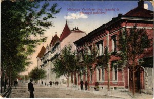 Miskolc, Verbőczy utca, Igazságügyi és pénzügyi palotával (EK)