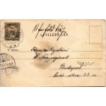 1902 Miskolc, Honvéd tiszti étkezde. Dunky fivérek kiadása (gyűrődések / pieghe)
