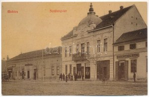 Mohács, Széchenyi tér, Rosenthal B. Fiai, Klausz üzlete, Mohácsi Közgazdasági Bank. Weiser E...