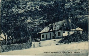 1914 Pilisszentlélek, Huta (Esztergom); Mexikói erdészlak télen. Dietrich József felvétele (EK...