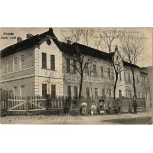 1915 Pomáz, Állami iskola. Tóth Pál kiadása (fl)